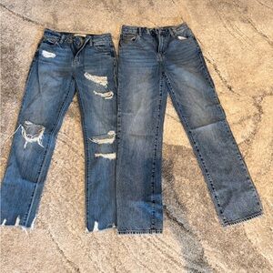 Stylish Blue Distressed Women Jeans